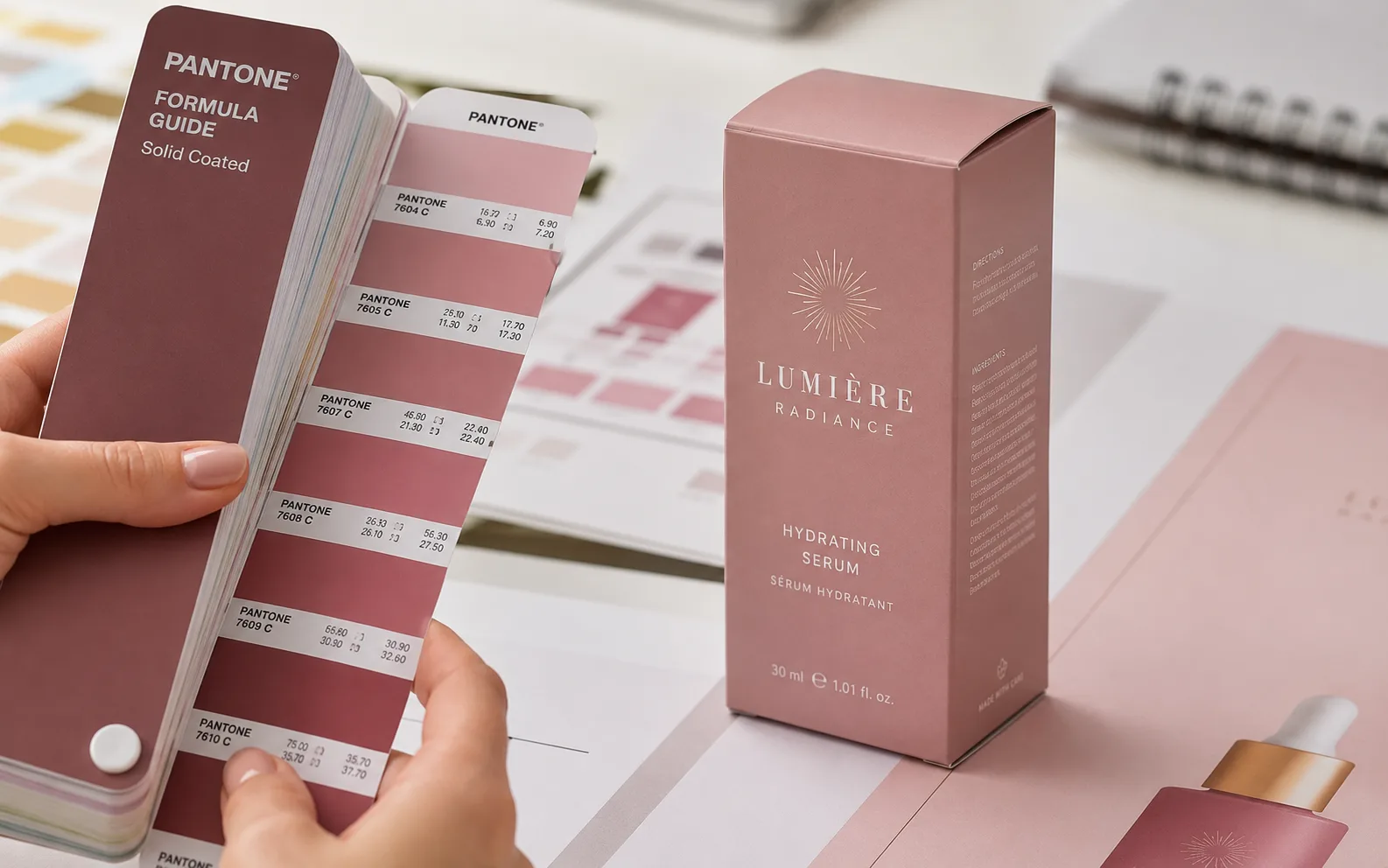 Pantone color matching for brand consistency
