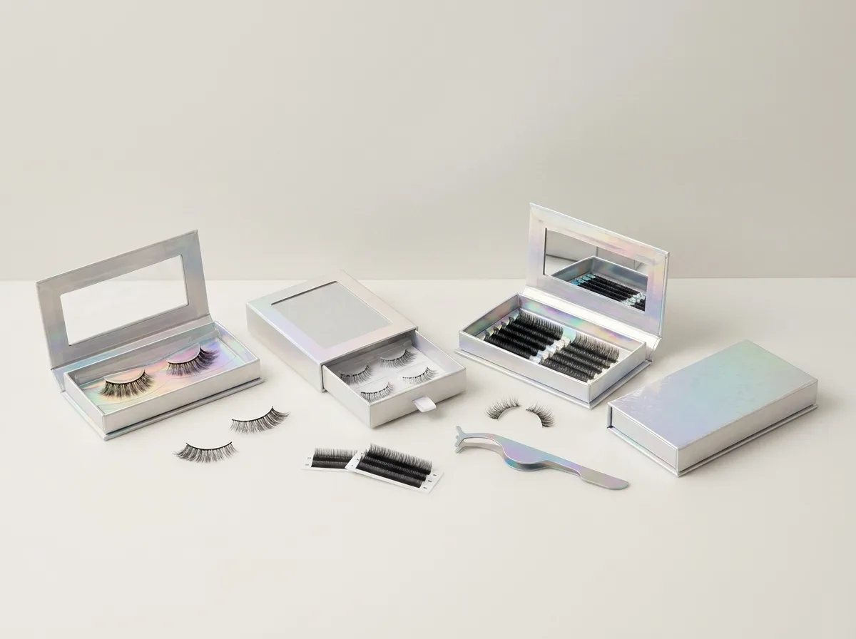 custom eyelash box packaging private label manufacturer