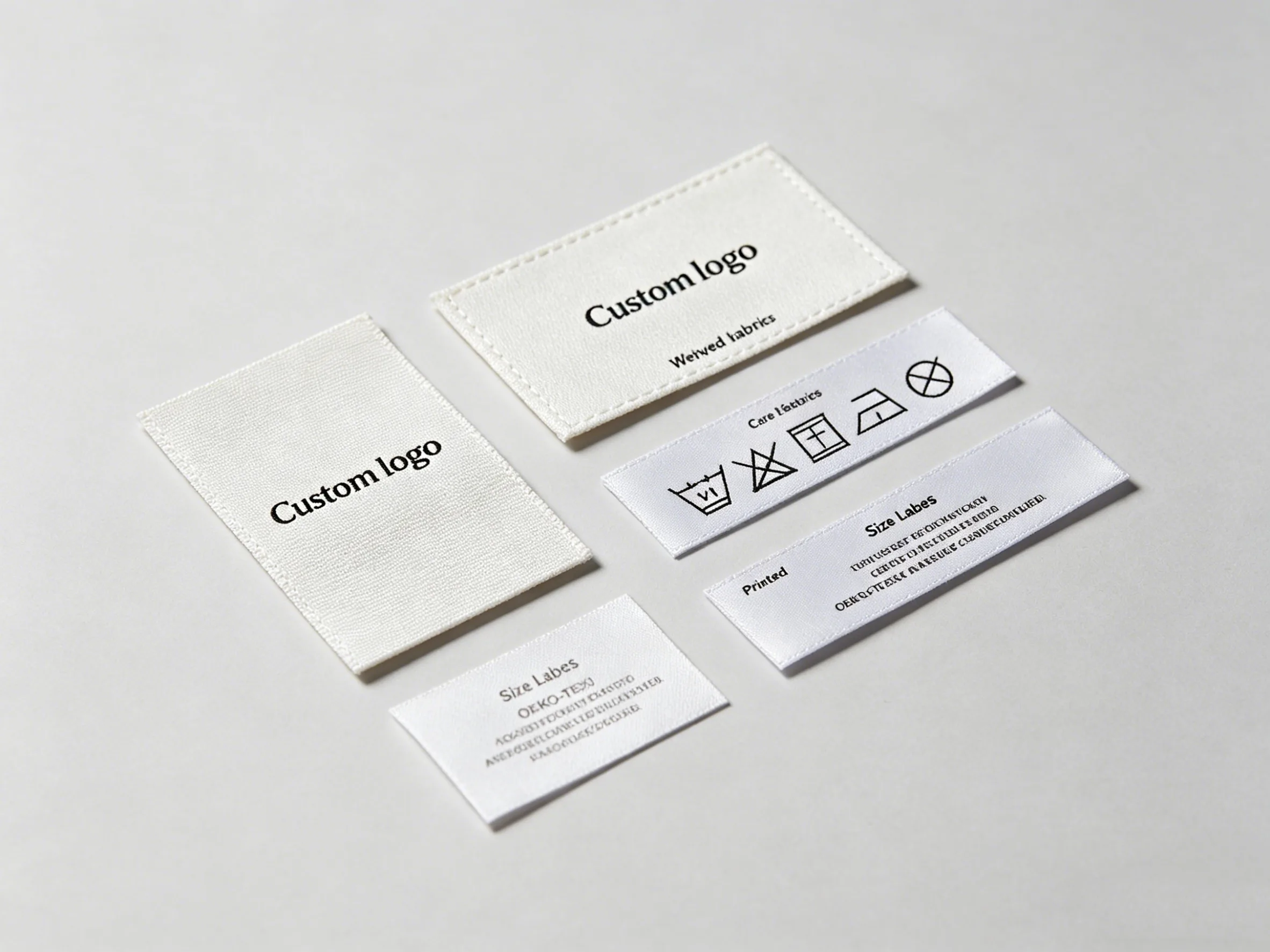 woven label manufacturer China garment care label