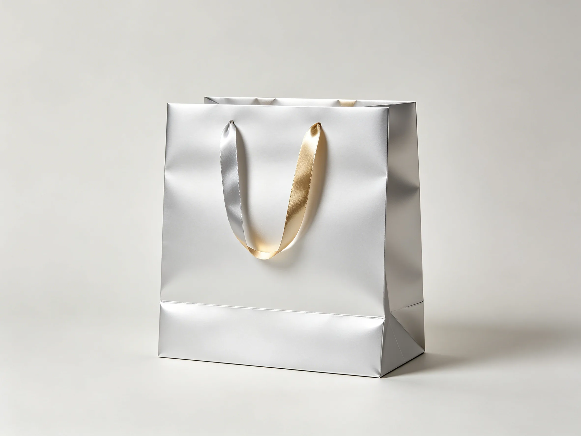 luxury boutique paper bag with foil stamping