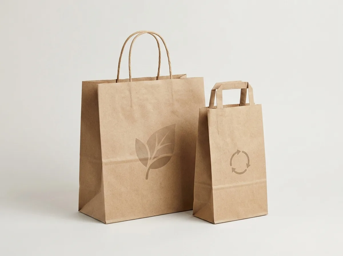 biodegradable paper tote bag custom logo