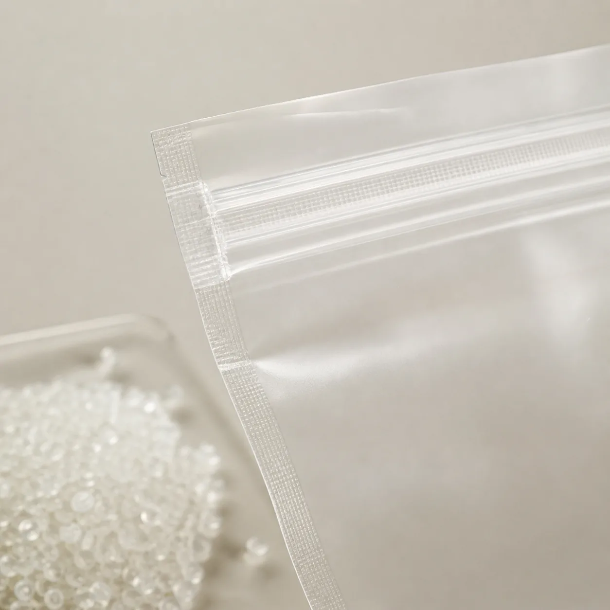 recyclable mono-material PE pouch transparency